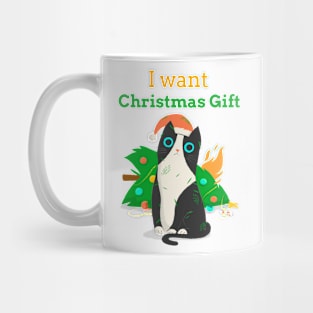 I Want Christmas Gift - Cat Lovers Mug